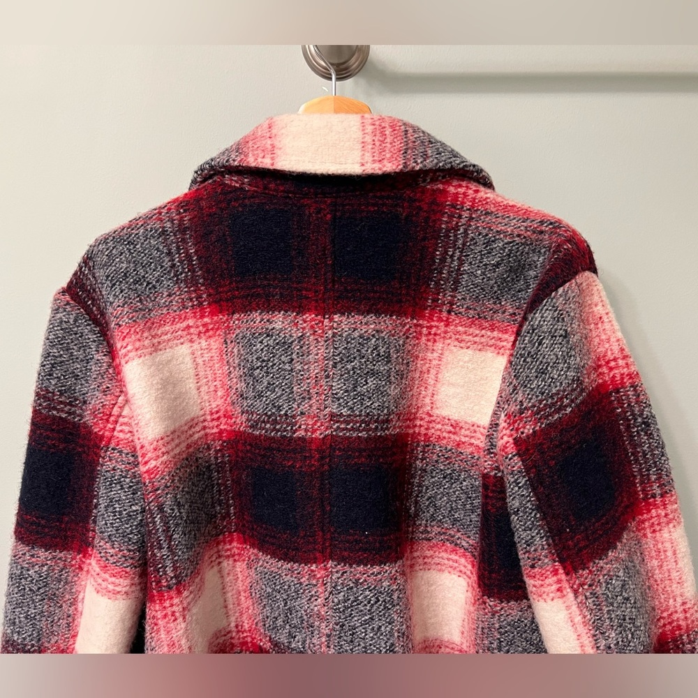 GAP wool plaid petite coat - Picture 7 of 9